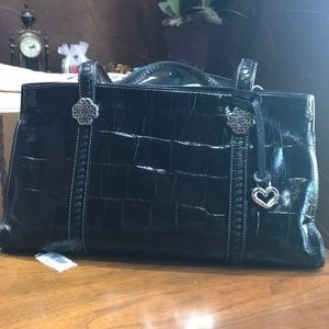 Black Brighton Sienna tote bag with dust bag.